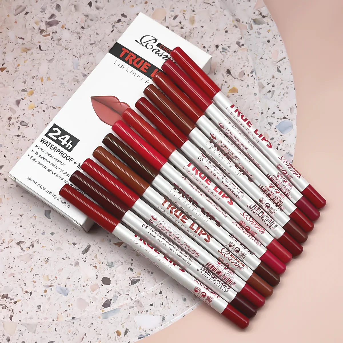 Ensemble de rouges à lèvres longue durée, 12 pièces, avec crayon professionnel et brillant à lèvres mat, cadeaux de saint-valentin pour femmes