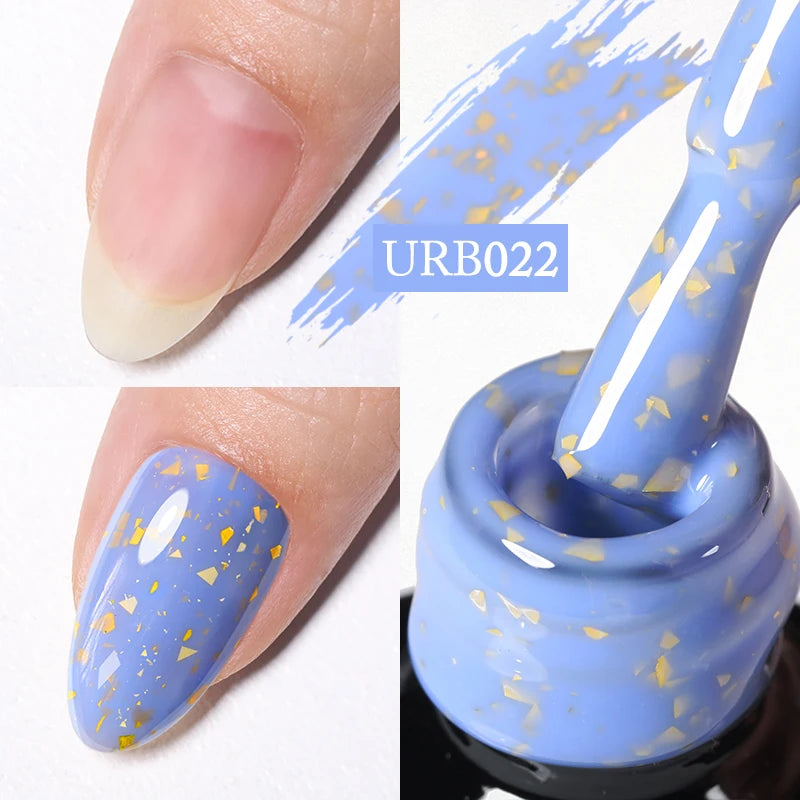 UR SUGAR-Gel de base en caoutchouc cristal nude, vernis à ongles UV LED, document naturel, semi-continu, trempage, 7ml