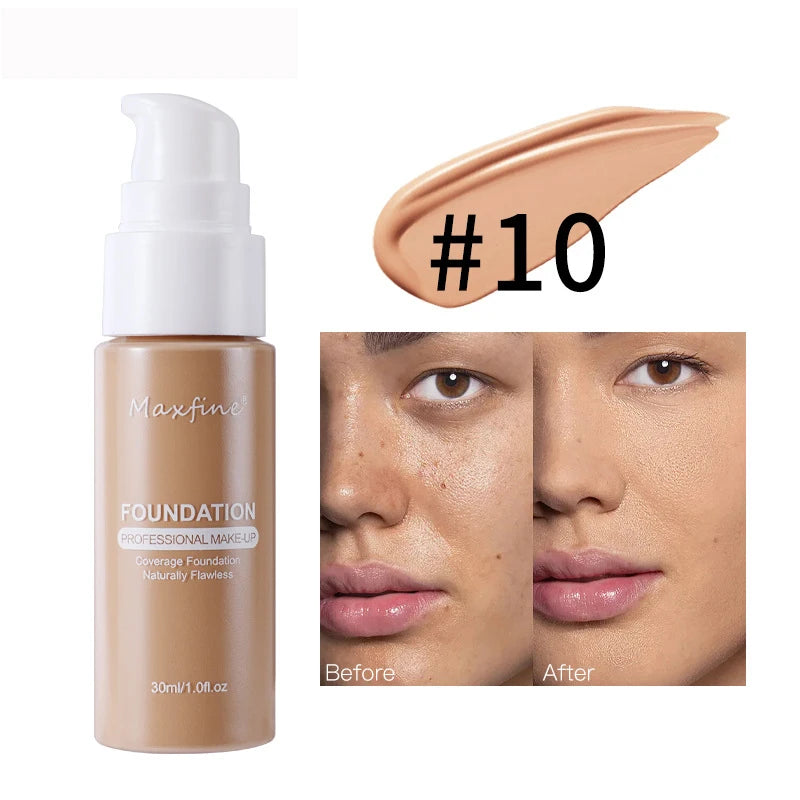 Fond de teint liquide résistant à la sueur, correcteur efficace, maquillage imperméable, cosmétiques professionnels