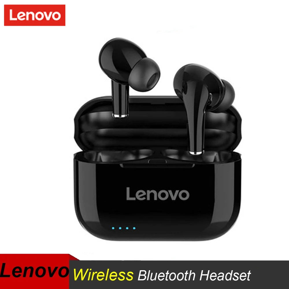 Lenovo LP1s TWS Bluetooth-Kopfhörer, 1200 mAh, Ladehülle, mobile Stromversorgung, kabelloses Headset, Sport-Ohrhörer, Geräuschunterdrückung mit Mikrofon
