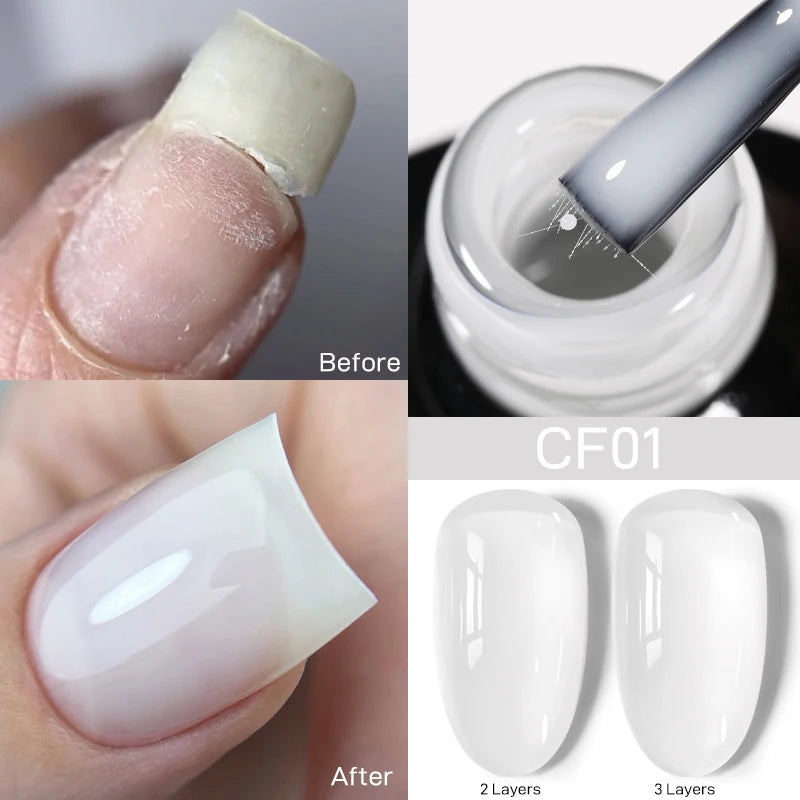 UR SUGAR-Gel de base en caoutchouc cristal nude, vernis à ongles UV LED, document naturel, semi-continu, trempage, 7ml
