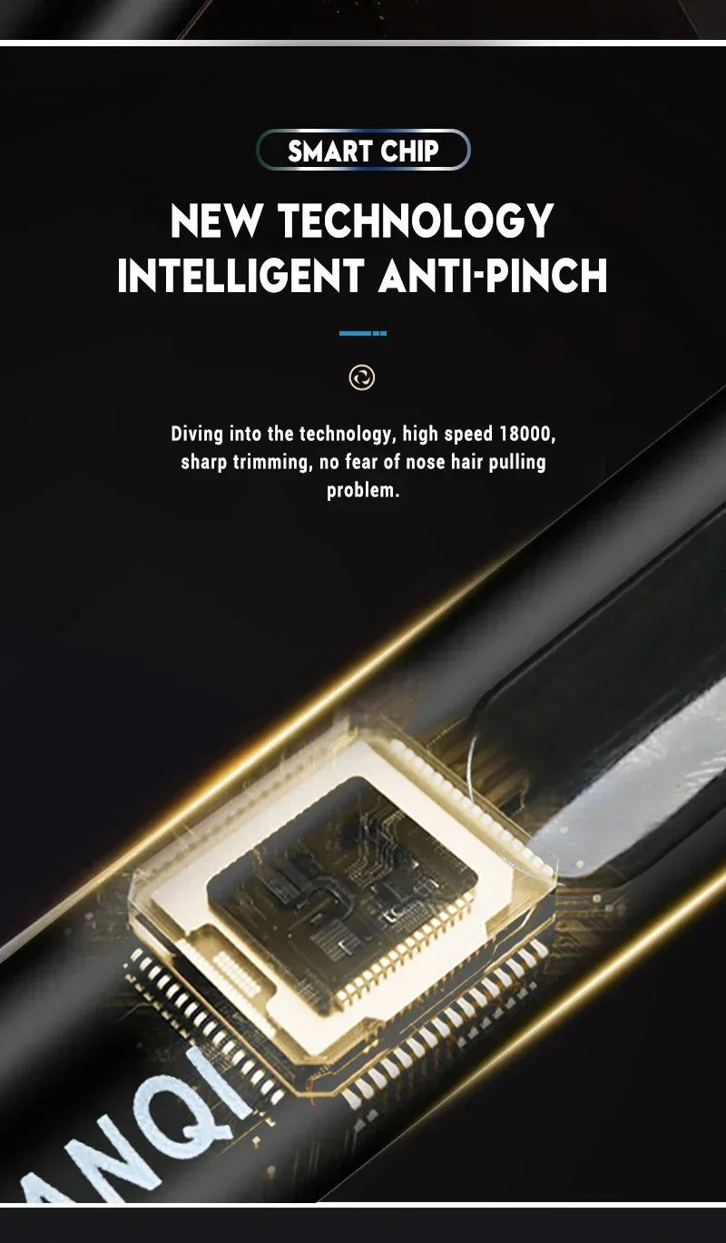 Tondeuse électrique Portable 2 en 1 pour hommes, tondeuse pour oreilles et nez, professionnelle, indolore, Portable, 2024