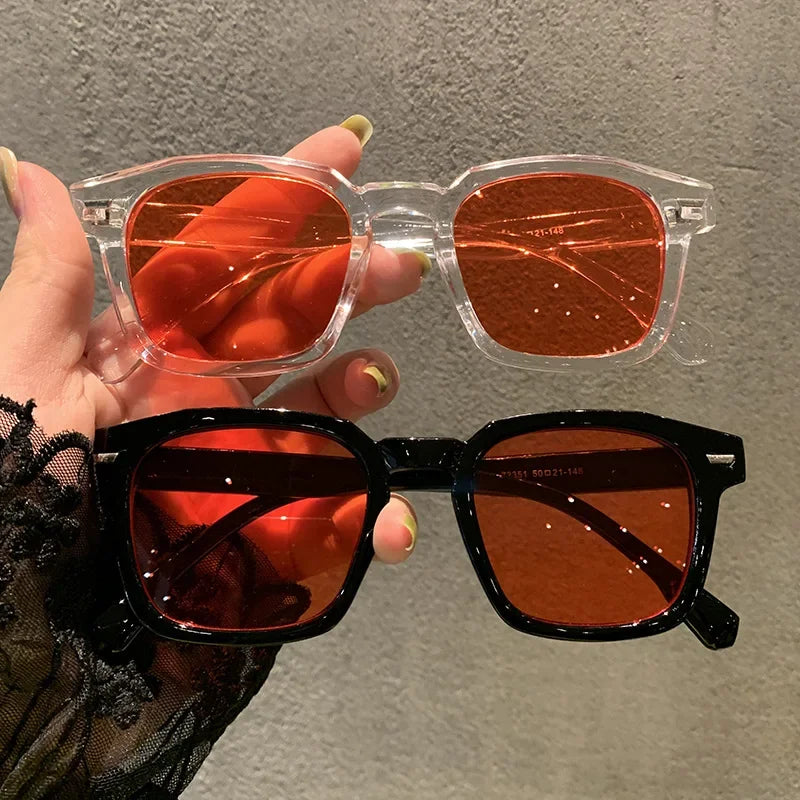 2024 New brand high-quality new polygon meter nail square sunglasses Fashion men hip hop glasses retro sunglasses women