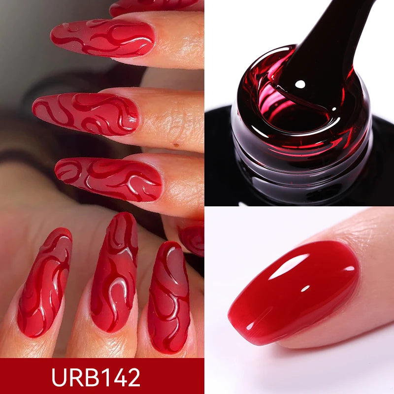 UR SUGAR-Gel de base en caoutchouc cristal nude, vernis à ongles UV LED, document naturel, semi-continu, trempage, 7ml