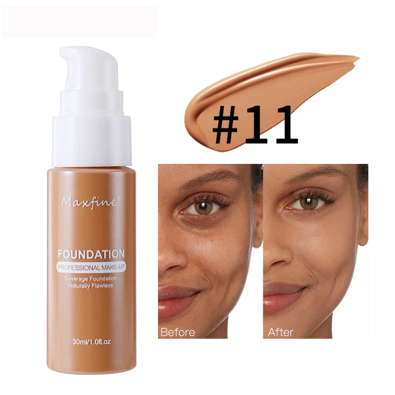 Fond de teint liquide résistant à la sueur, correcteur efficace, maquillage imperméable, cosmétiques professionnels