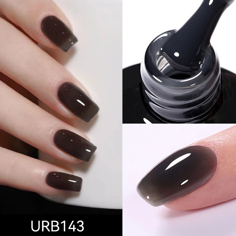 UR SUGAR-Gel de base en caoutchouc cristal nude, vernis à ongles UV LED, document naturel, semi-continu, trempage, 7ml