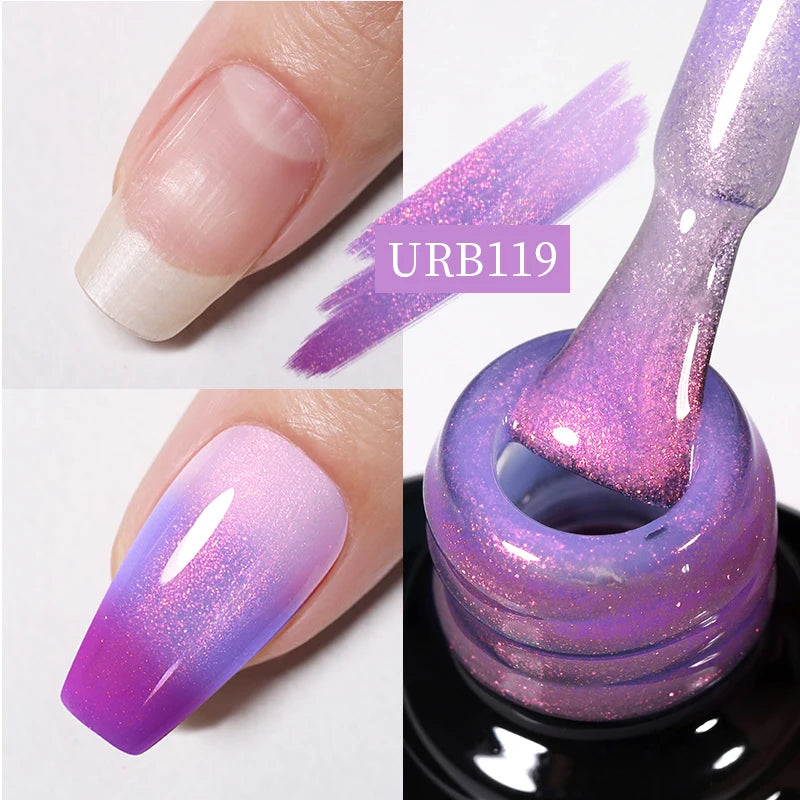 UR SUGAR-Gel de base en caoutchouc cristal nude, vernis à ongles UV LED, document naturel, semi-continu, trempage, 7ml