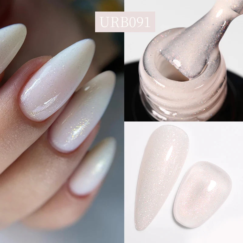 UR SUGAR-Gel de base en caoutchouc cristal nude, vernis à ongles UV LED, document naturel, semi-continu, trempage, 7ml