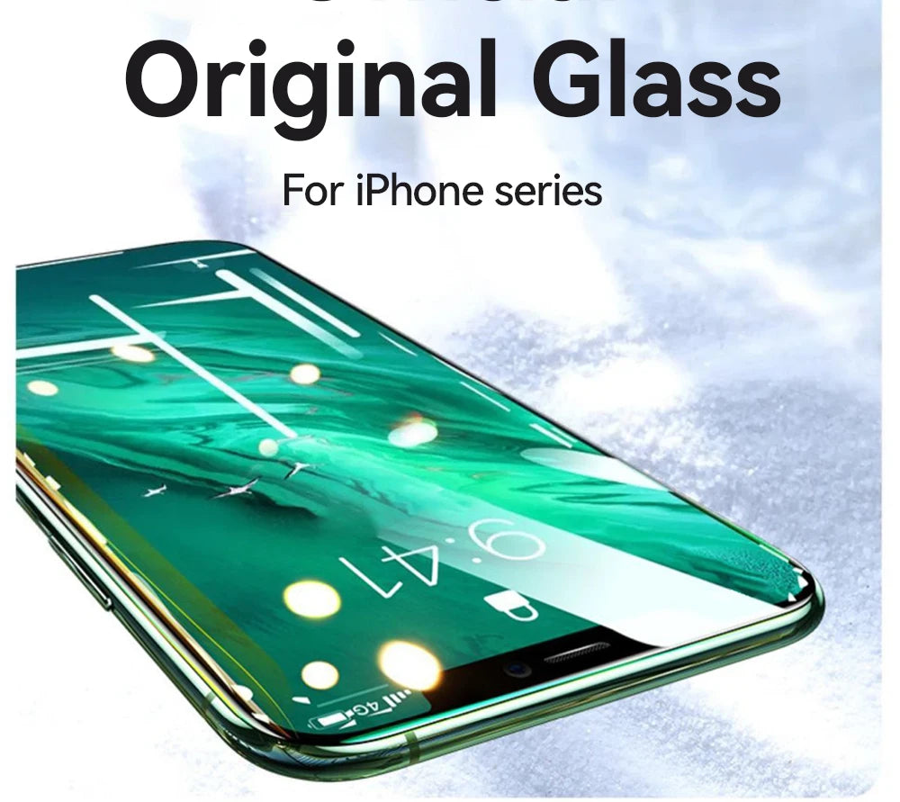 Pomerroom-Protecteur d'écran en verre HD, Plein écran, Protection en verre du Guatemala pour iPhone, 16, 15, 14, 13, 12, 11 Pro Max, 1 PC, 2 PC, 3PC