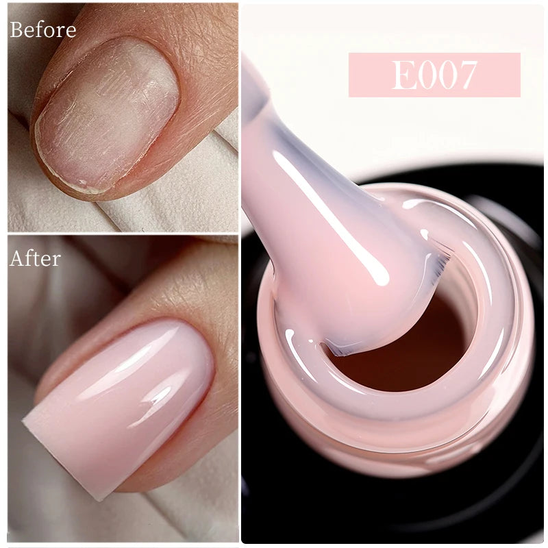 UR SUGAR-Gel de base en caoutchouc cristal nude, vernis à ongles UV LED, document naturel, semi-continu, trempage, 7ml