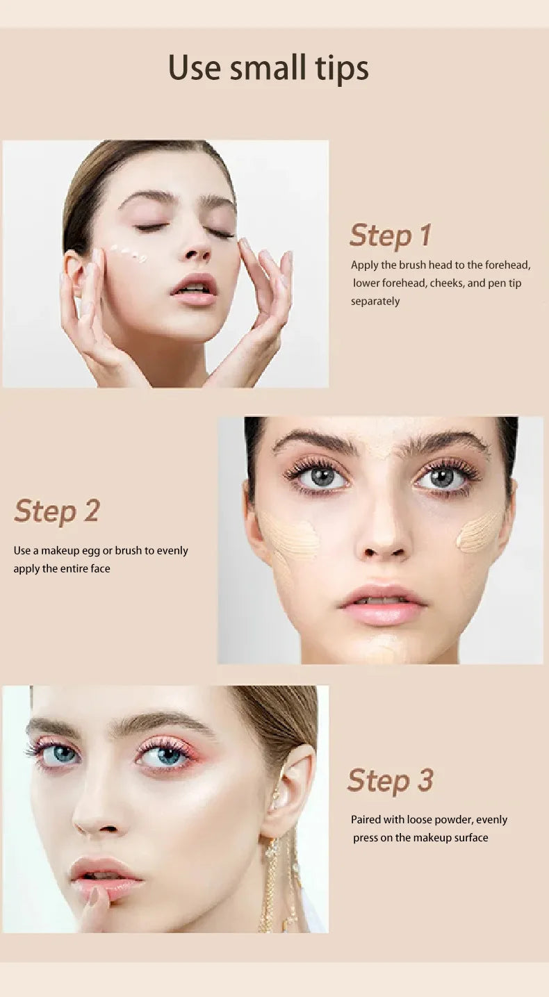 Correcteur liquide mat, haute couverture, imperméable, contrôle de l'huile, hydratant, longue durée, maquillage professionnel pour le visage