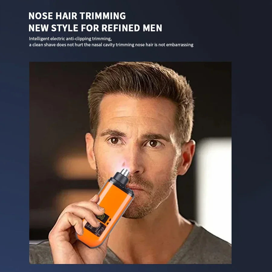 Tondeuse électrique Portable 2 en 1 pour hommes, tondeuse pour oreilles et nez, professionnelle, indolore, Portable, 2024