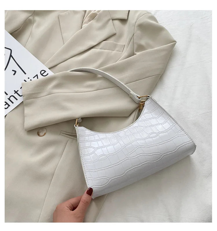 Fashion Exquisite Shopping Bag Retro Casual Women Totes Shoulder Bags Female Leather Solid Color Chain Handbag for Women 2023