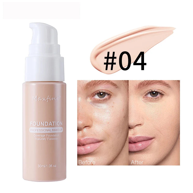Fond de teint liquide résistant à la sueur, correcteur efficace, maquillage imperméable, cosmétiques professionnels