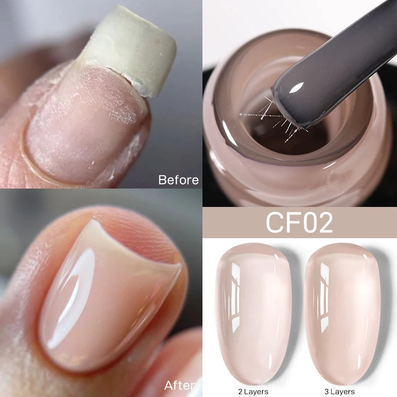 UR SUGAR-Gel de base en caoutchouc cristal nude, vernis à ongles UV LED, document naturel, semi-continu, trempage, 7ml