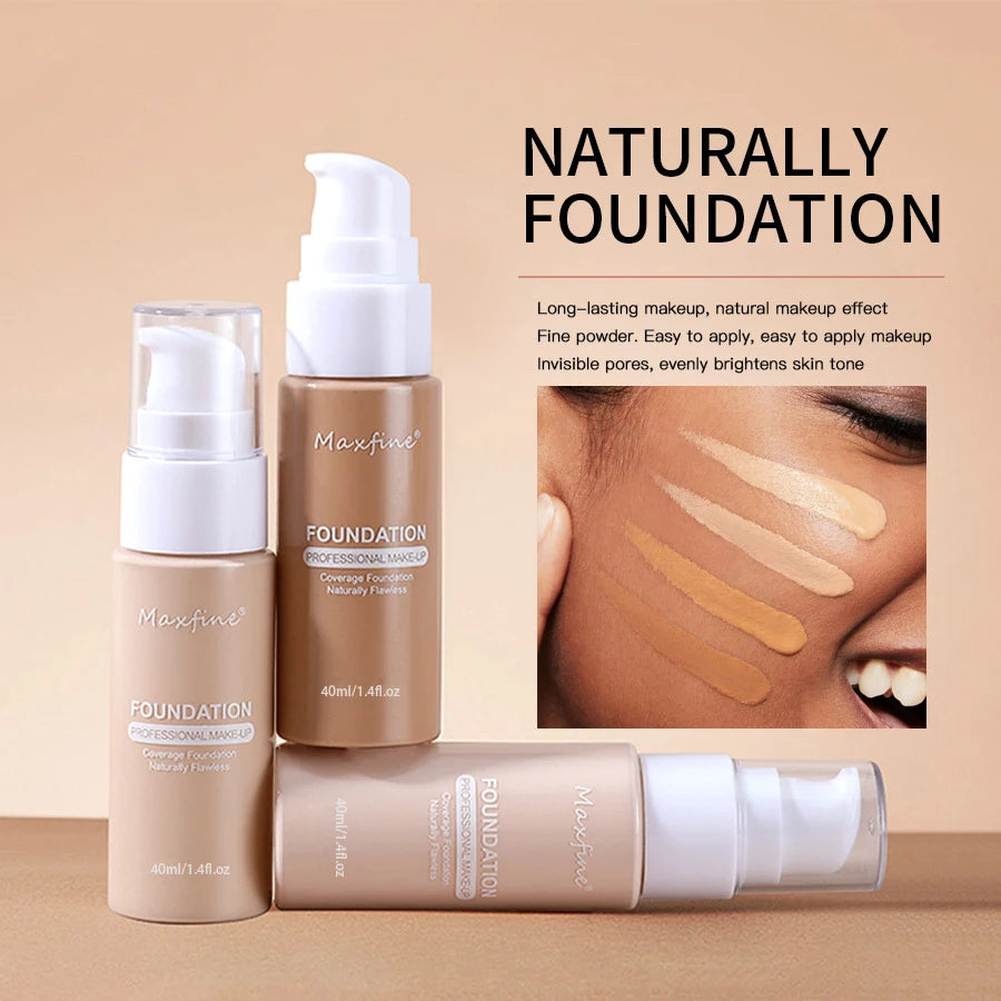 Fond de teint liquide résistant à la sueur, correcteur efficace, maquillage imperméable, cosmétiques professionnels