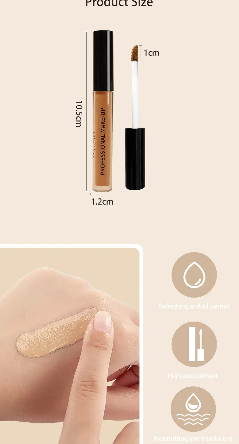 Correcteur liquide mat, haute couverture, imperméable, contrôle de l'huile, hydratant, longue durée, maquillage professionnel pour le visage