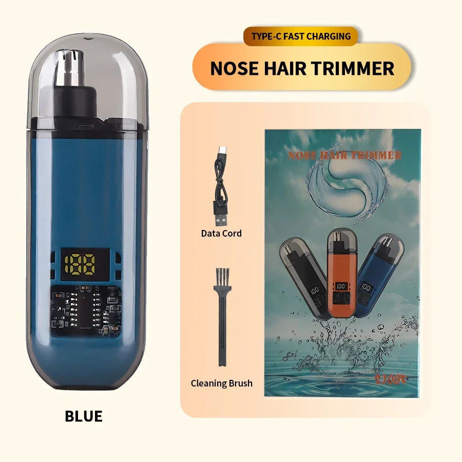 Tondeuse électrique Portable 2 en 1 pour hommes, tondeuse pour oreilles et nez, professionnelle, indolore, Portable, 2024