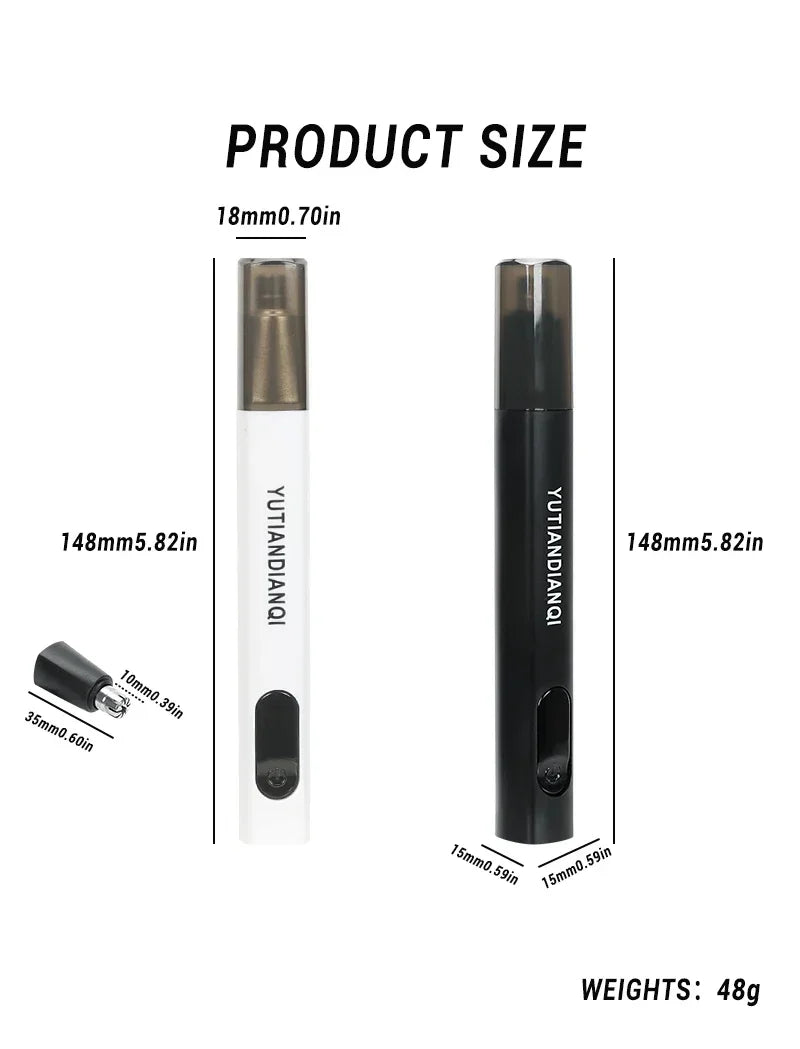 Tondeuse électrique Portable 2 en 1 pour hommes, tondeuse pour oreilles et nez, professionnelle, indolore, Portable, 2024
