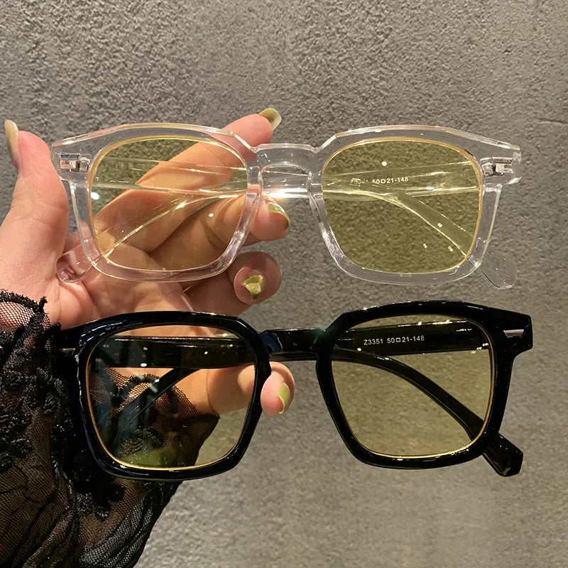 2024 New brand high-quality new polygon meter nail square sunglasses Fashion men hip hop glasses retro sunglasses women