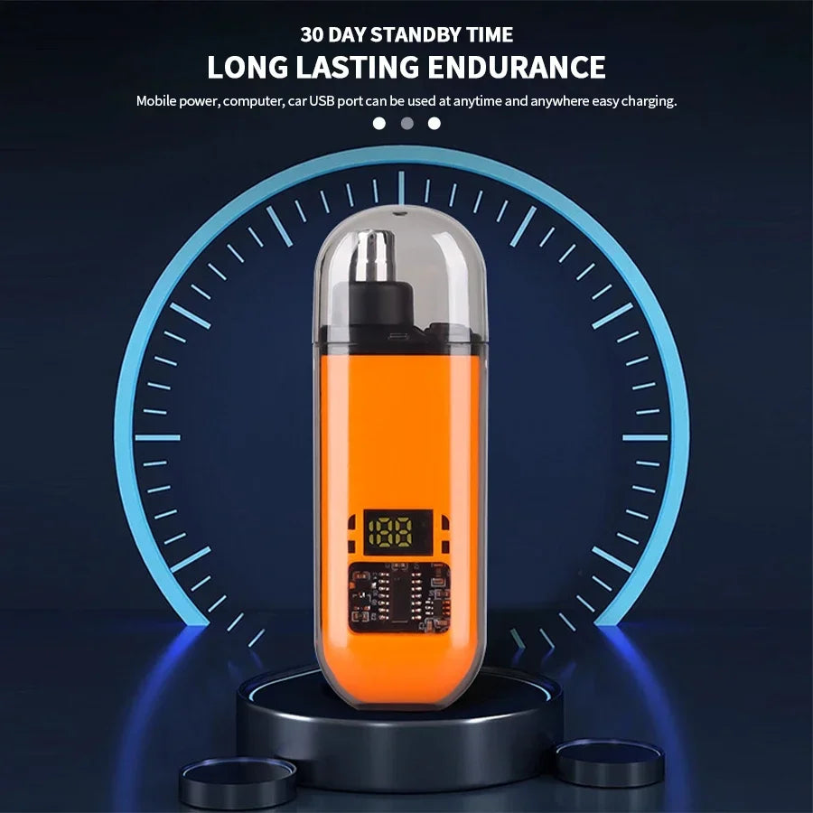 Tondeuse électrique Portable 2 en 1 pour hommes, tondeuse pour oreilles et nez, professionnelle, indolore, Portable, 2024