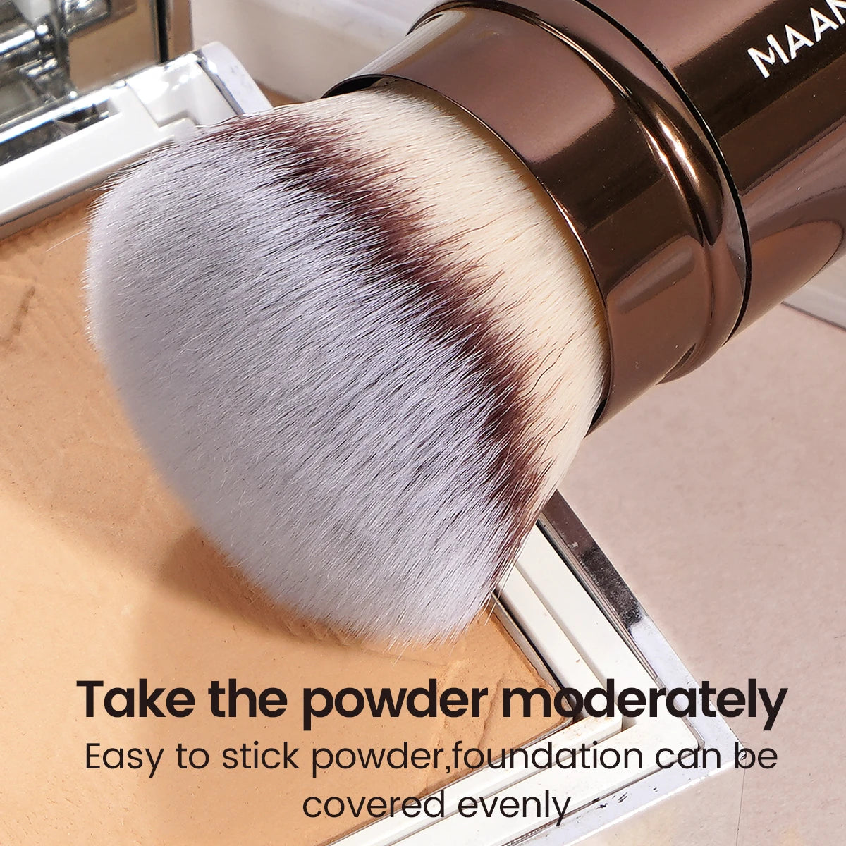MAANGE-Pinceaux de maquillage à double tête, brosse pour fond de teint, poudre, correcteur, blush, bronzant, cheveux en fibre douce, outils de beauté cosmétiques
