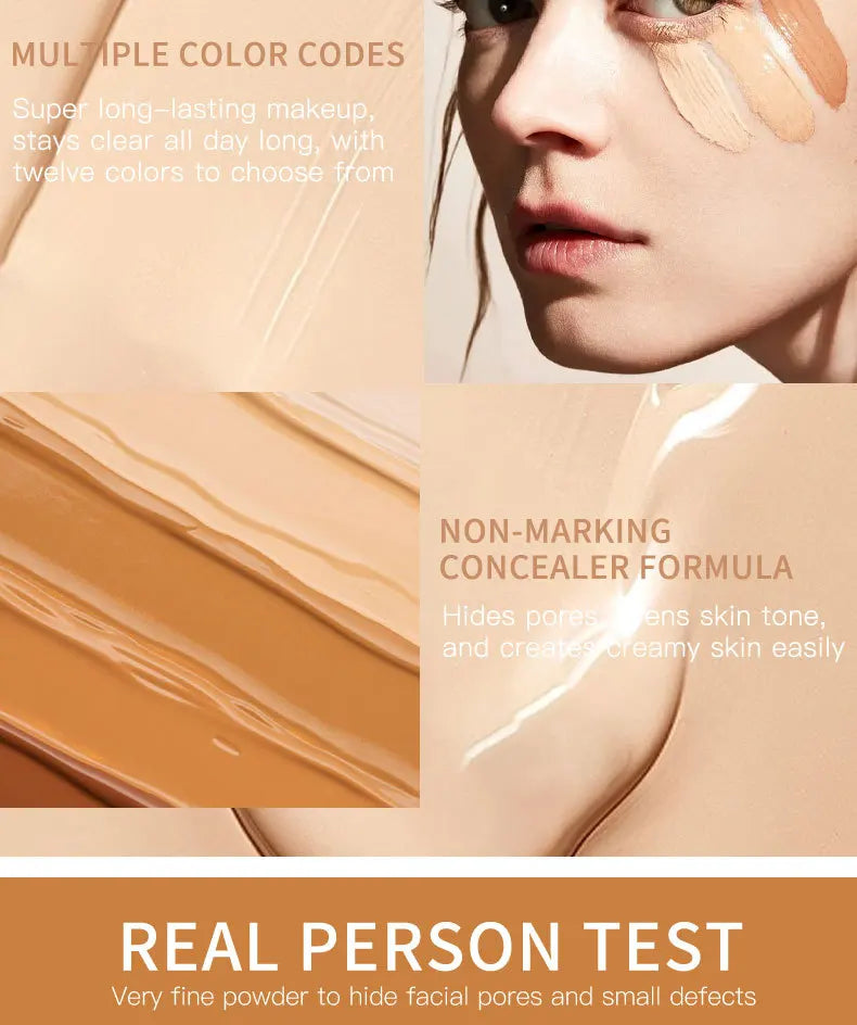 Fond de teint liquide résistant à la sueur, correcteur efficace, maquillage imperméable, cosmétiques professionnels