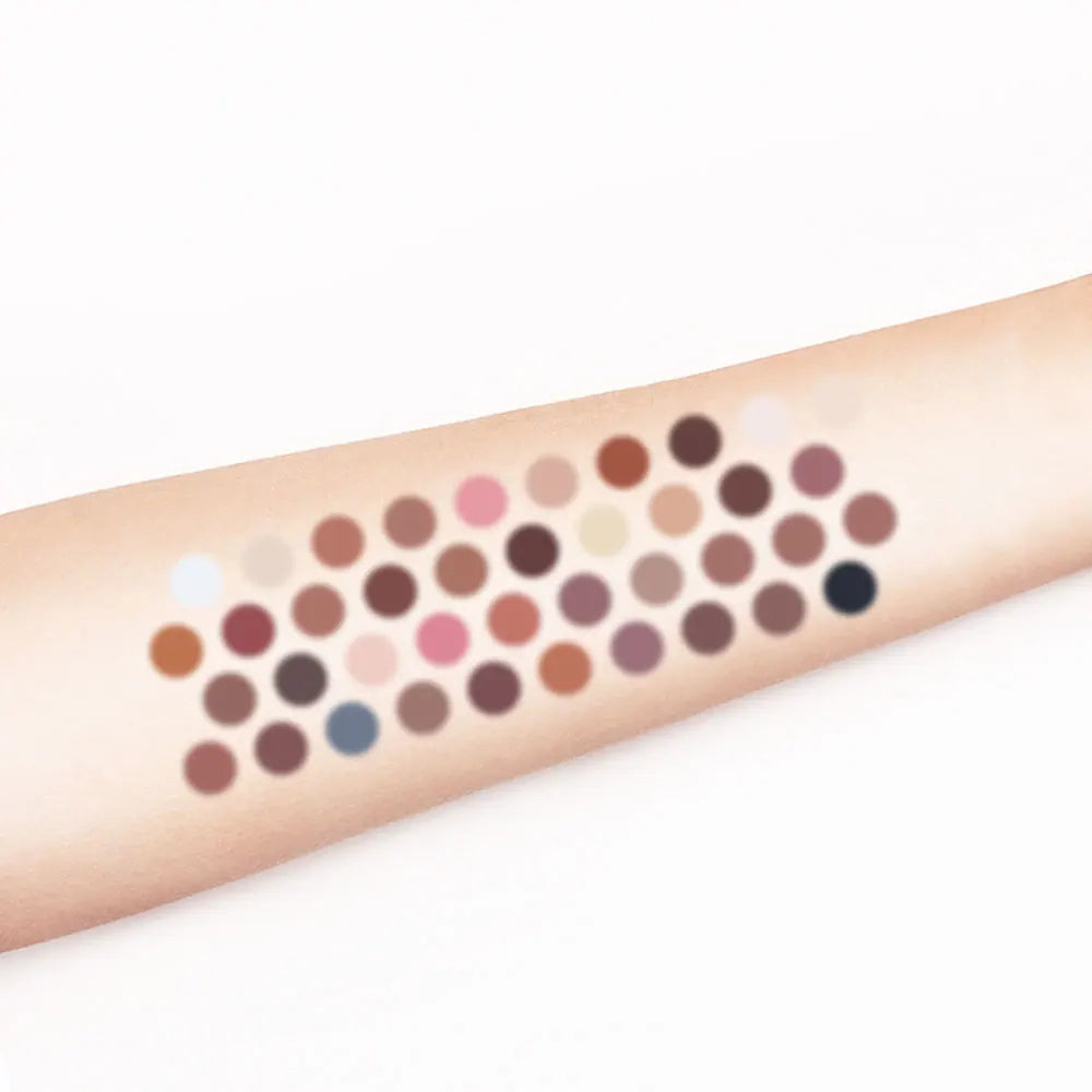 POPFEEL-Palette de fards à barrage 40 couleurs, longue durée, maquillage facile, brun, rose