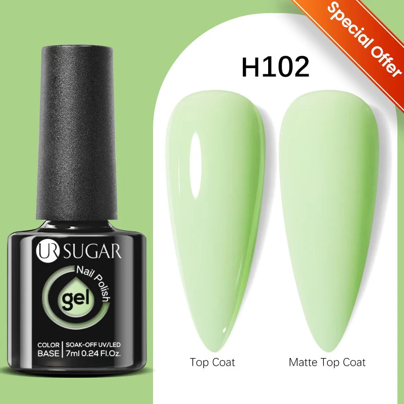 UR SUGAR-Gel de base en caoutchouc cristal nude, vernis à ongles UV LED, document naturel, semi-continu, trempage, 7ml