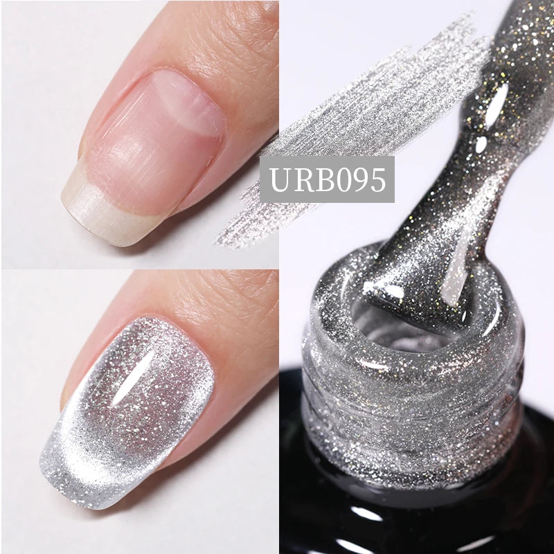 UR SUGAR-Gel de base en caoutchouc cristal nude, vernis à ongles UV LED, document naturel, semi-continu, trempage, 7ml