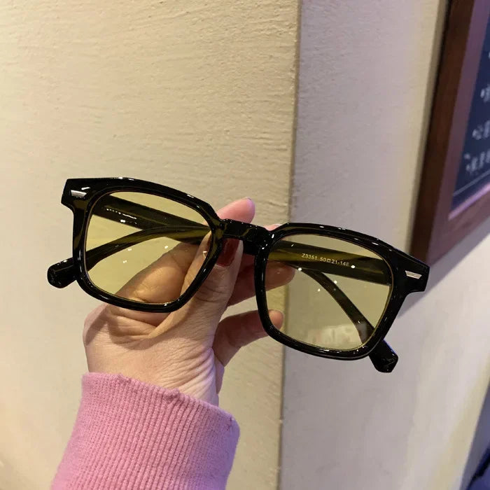 2024 New brand high-quality new polygon meter nail square sunglasses Fashion men hip hop glasses retro sunglasses women