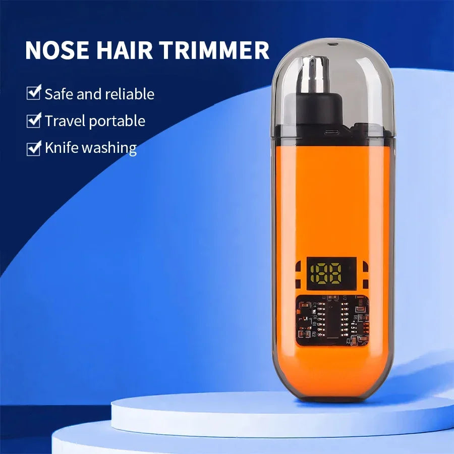 Tondeuse électrique Portable 2 en 1 pour hommes, tondeuse pour oreilles et nez, professionnelle, indolore, Portable, 2024