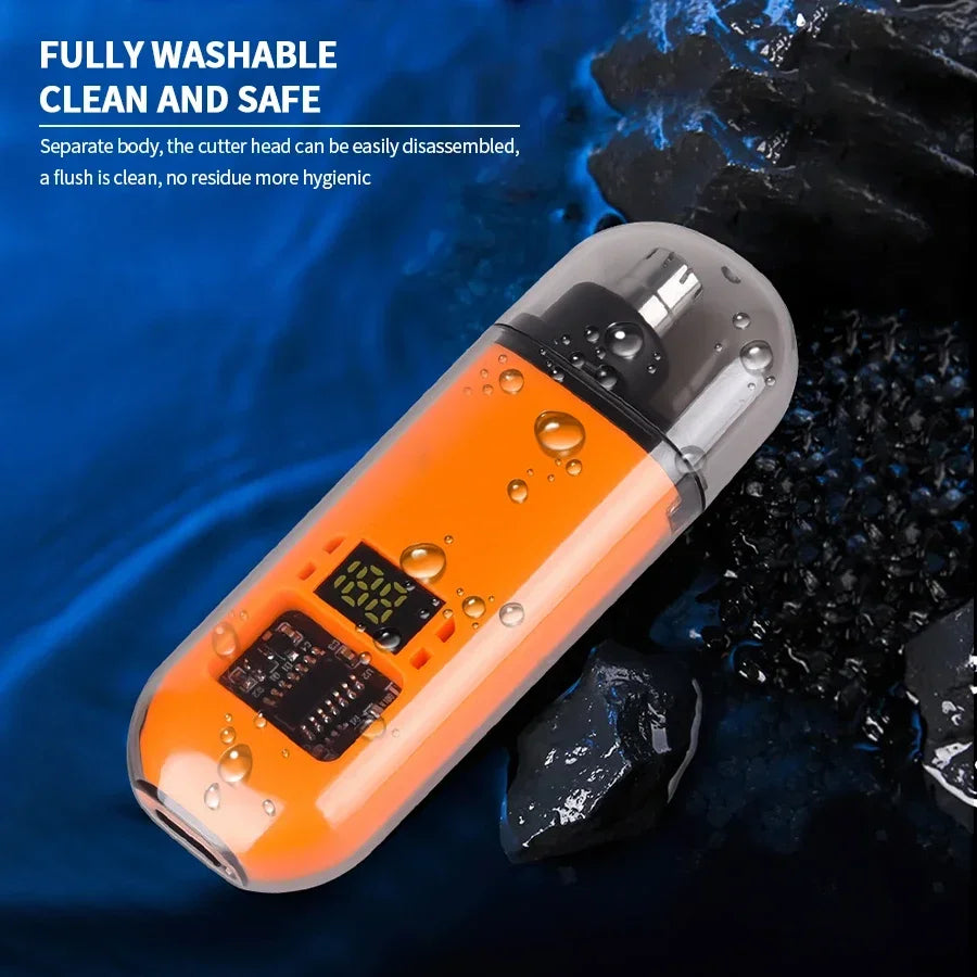 Tondeuse électrique Portable 2 en 1 pour hommes, tondeuse pour oreilles et nez, professionnelle, indolore, Portable, 2024
