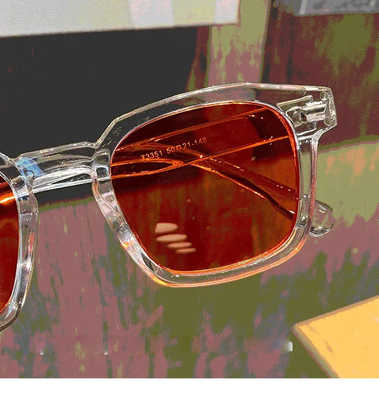 2024 New brand high-quality new polygon meter nail square sunglasses Fashion men hip hop glasses retro sunglasses women