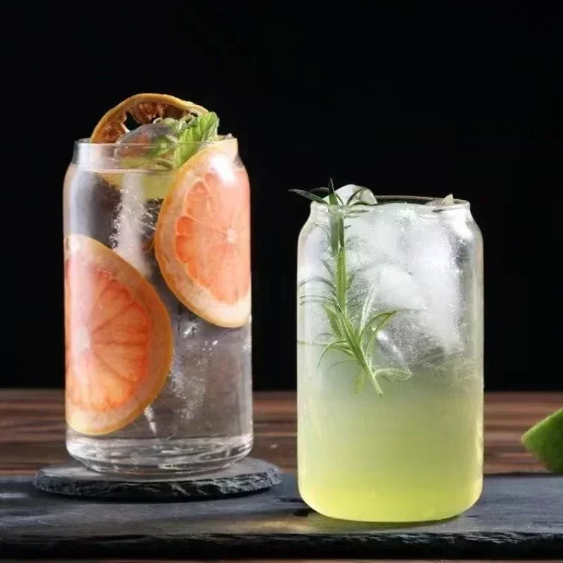 300 ml/550 ml Glasbecher mit Bambusdeckel für das Frühstück zu Hause