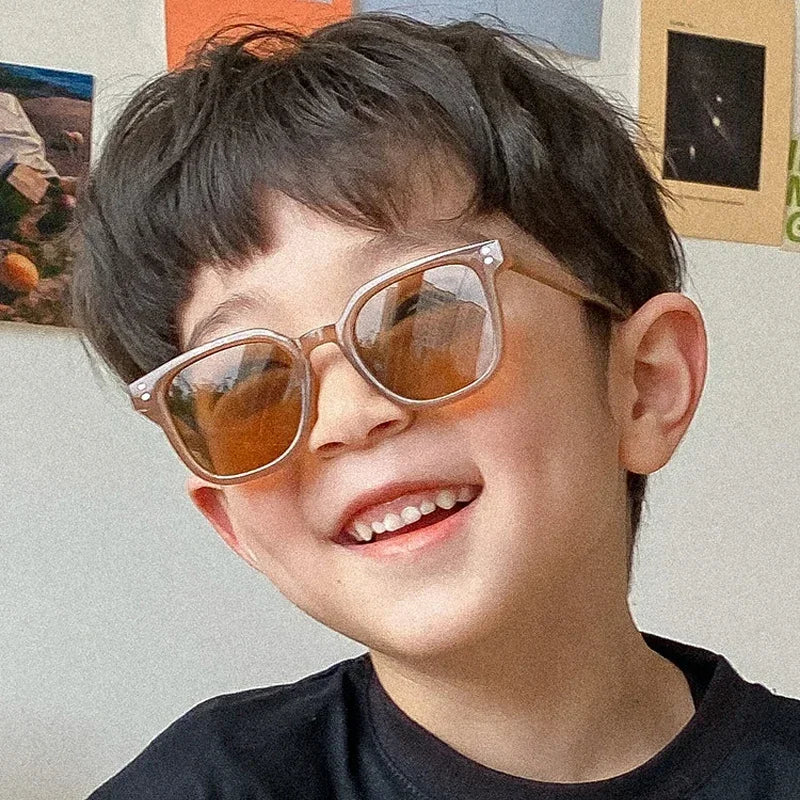 Children Sunglasses Vintage Square UV400 Sun Glasses Outdoor Cute Girl Boy Fashion Glasses Protection Classic Kids Sunglasses