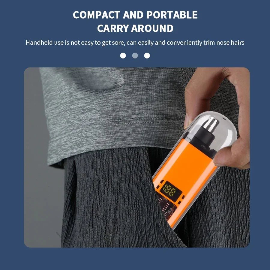 Tondeuse électrique Portable 2 en 1 pour hommes, tondeuse pour oreilles et nez, professionnelle, indolore, Portable, 2024