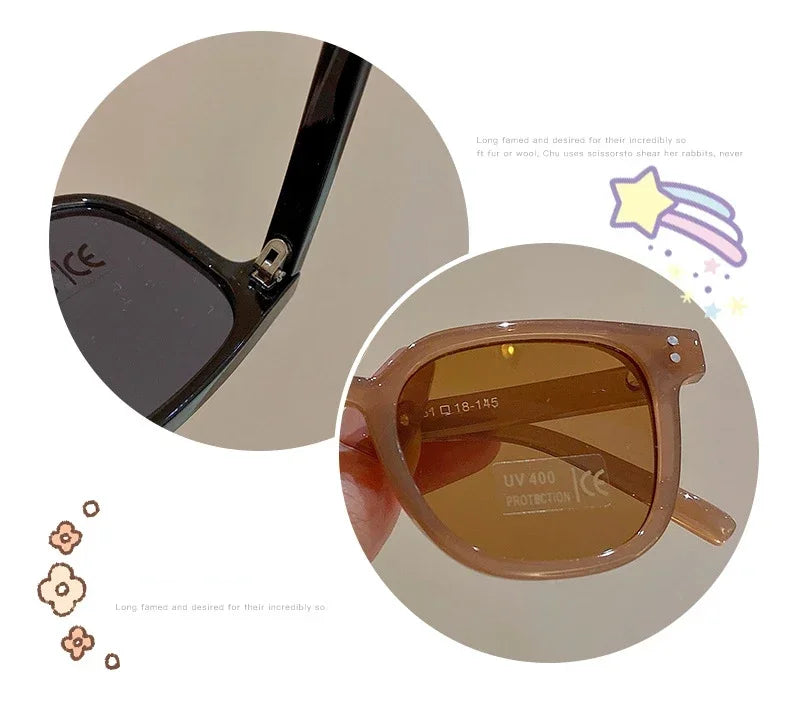 Children Sunglasses Vintage Square UV400 Sun Glasses Outdoor Cute Girl Boy Fashion Glasses Protection Classic Kids Sunglasses