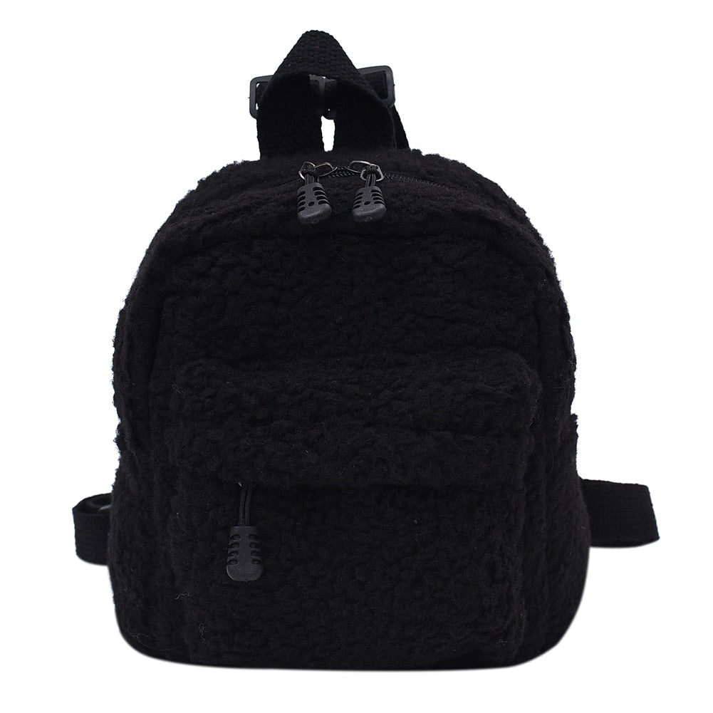 Tragbare Kinder Reisen Einkaufen Rucksäcke Casual Herbst Winter Lamm Fleece frauen Bagpack Niedlichen Bären Geformt Schulter Rucksack