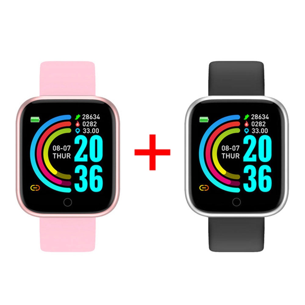 Vernetzte Uhr für Herren, 2er-Set wasserdichte Teile für Android und IOS