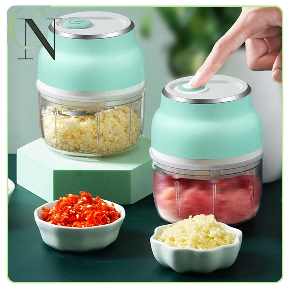 Elektrischer Lebensmittelzerkleinerer, Gemüsemühle, Mini-Zerkleinerer, 150 ml