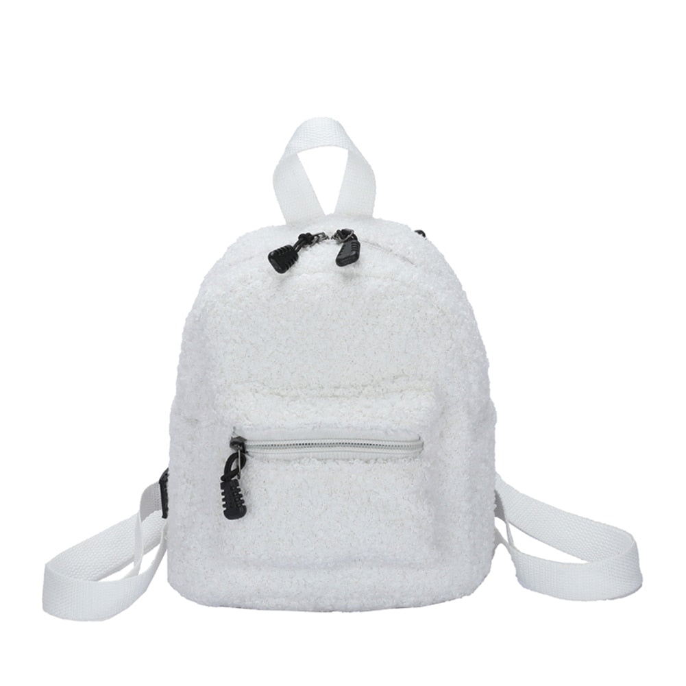 Tragbare Kinder Reisen Einkaufen Rucksäcke Casual Herbst Winter Lamm Fleece frauen Bagpack Niedlichen Bären Geformt Schulter Rucksack
