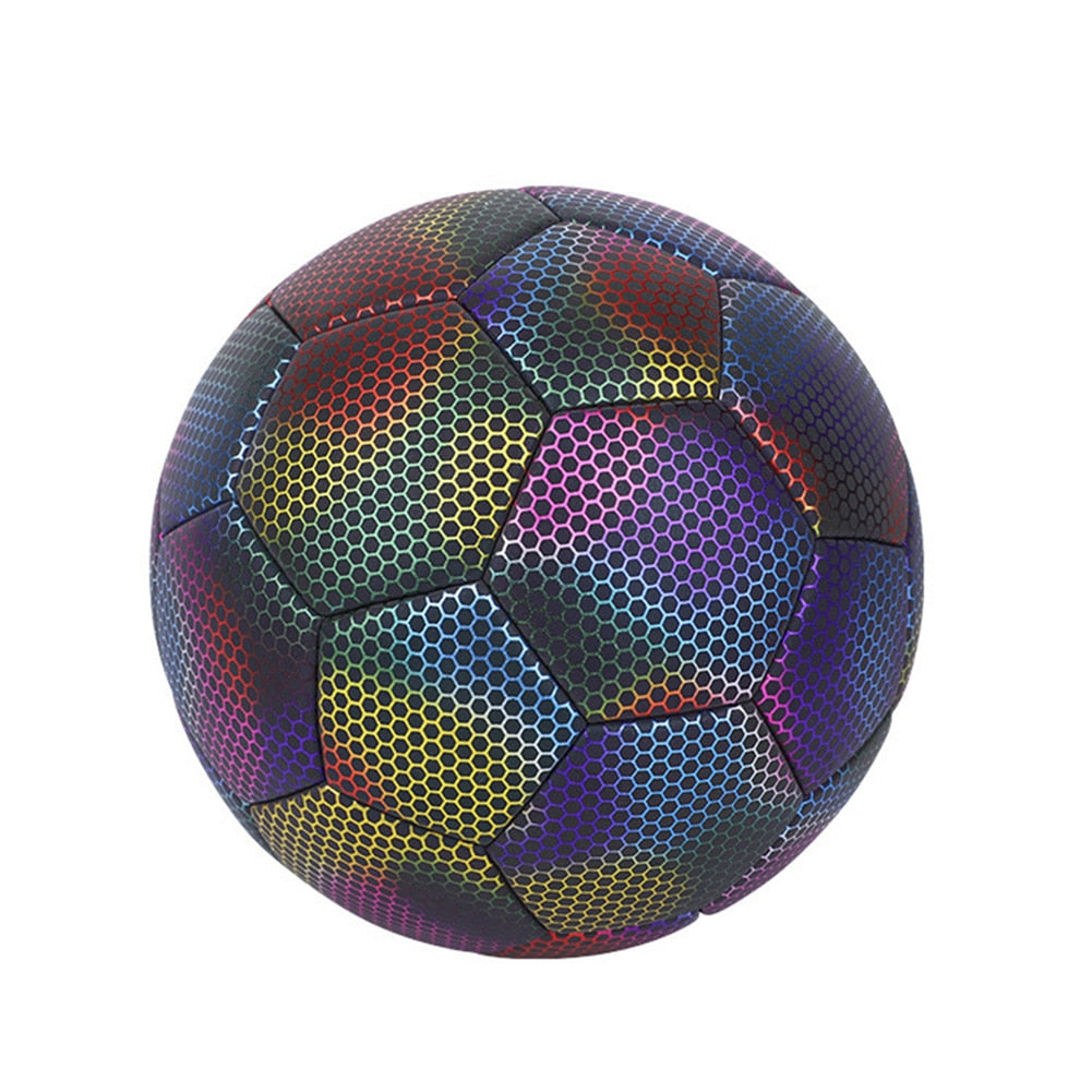 Reflektierender Fußball, leuchtende Nacht, leuchtende Fußbälle, für Erwachsene, Kinder, Trainingswettbewerb, Fußball, Studententraining, Fußball