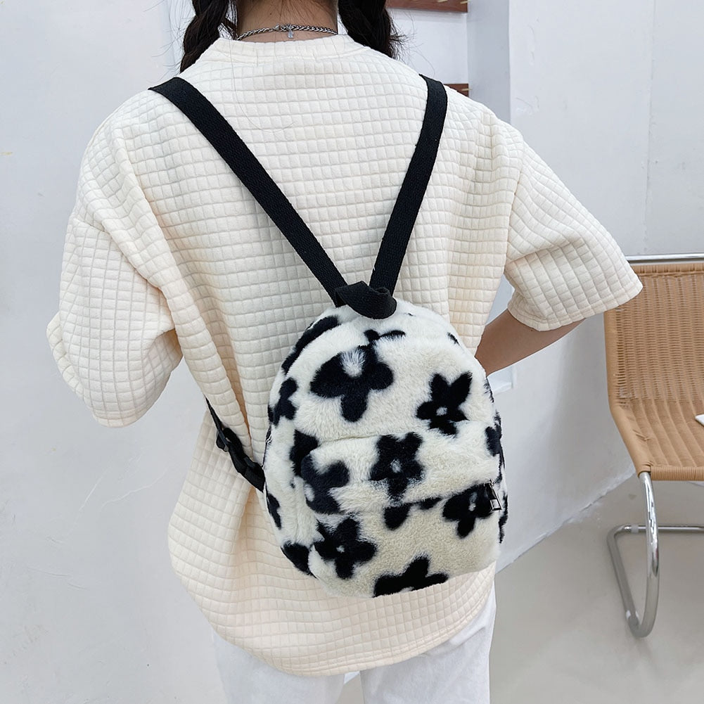 Tragbare Kinder Reisen Einkaufen Rucksäcke Casual Herbst Winter Lamm Fleece frauen Bagpack Niedlichen Bären Geformt Schulter Rucksack