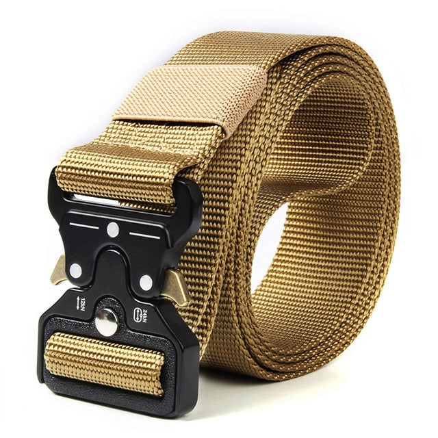 Männer Gürtel Armee Outdoor Jagd Taktische Multi Funktion Kampf Überleben Hohe Qualität Marine Corps Leinwand Für Nylon Männlichen Luxus