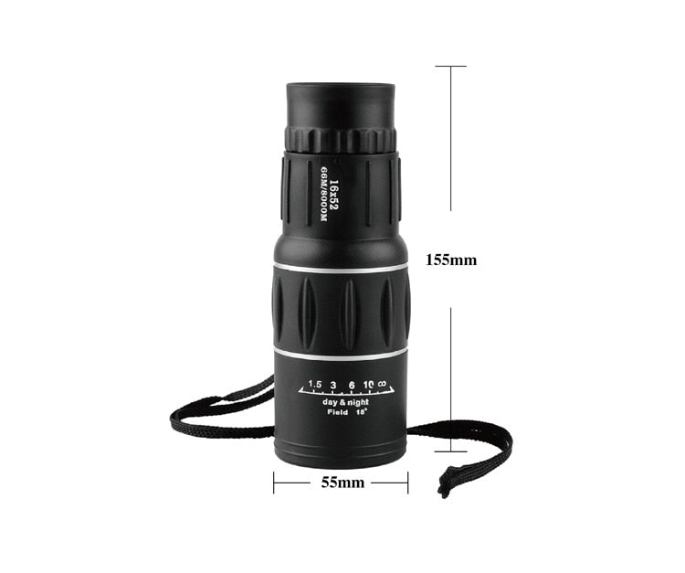 US DE UK 16X Monokular 66m/8000m Vergrößerung Dual Focus Zoom Optic Len Panzerung Teleskop für Jagd Camping