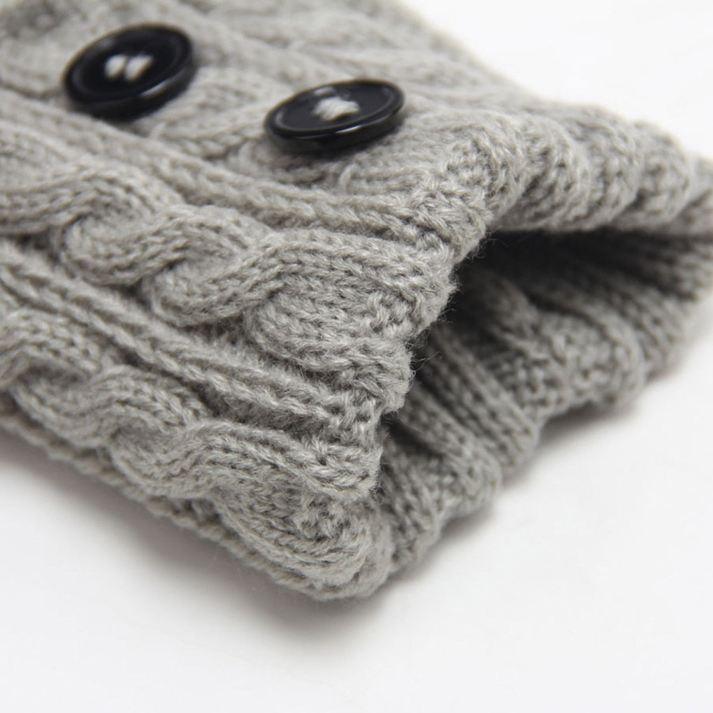 Frauen Winter Stricken Beinlinge Stiefel Abdeckung Halten Warme Socken Einfarbig Socken Stiefel Wärmer Boot Topper