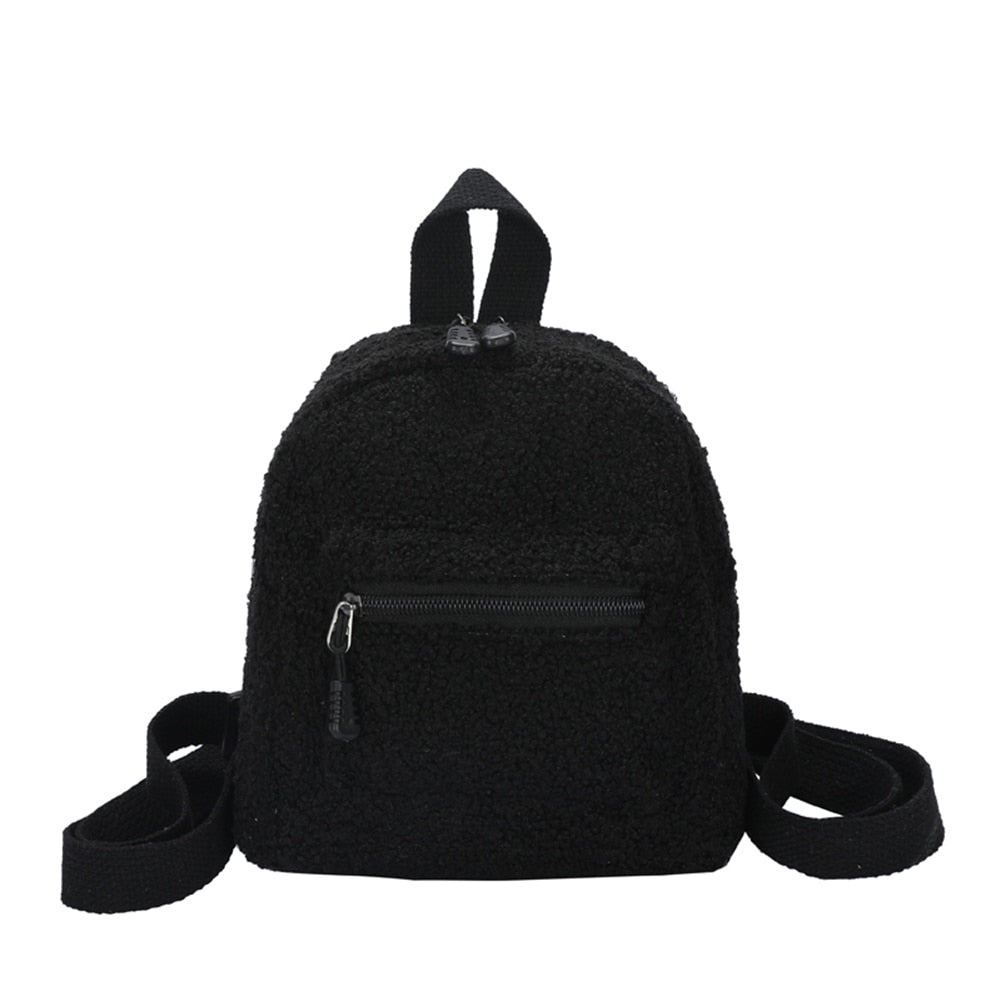 Tragbare Kinder Reisen Einkaufen Rucksäcke Casual Herbst Winter Lamm Fleece frauen Bagpack Niedlichen Bären Geformt Schulter Rucksack