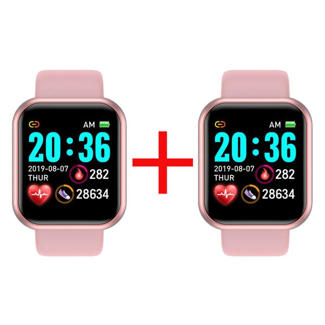 Vernetzte Uhr für Herren, 2er-Set wasserdichte Teile für Android und IOS