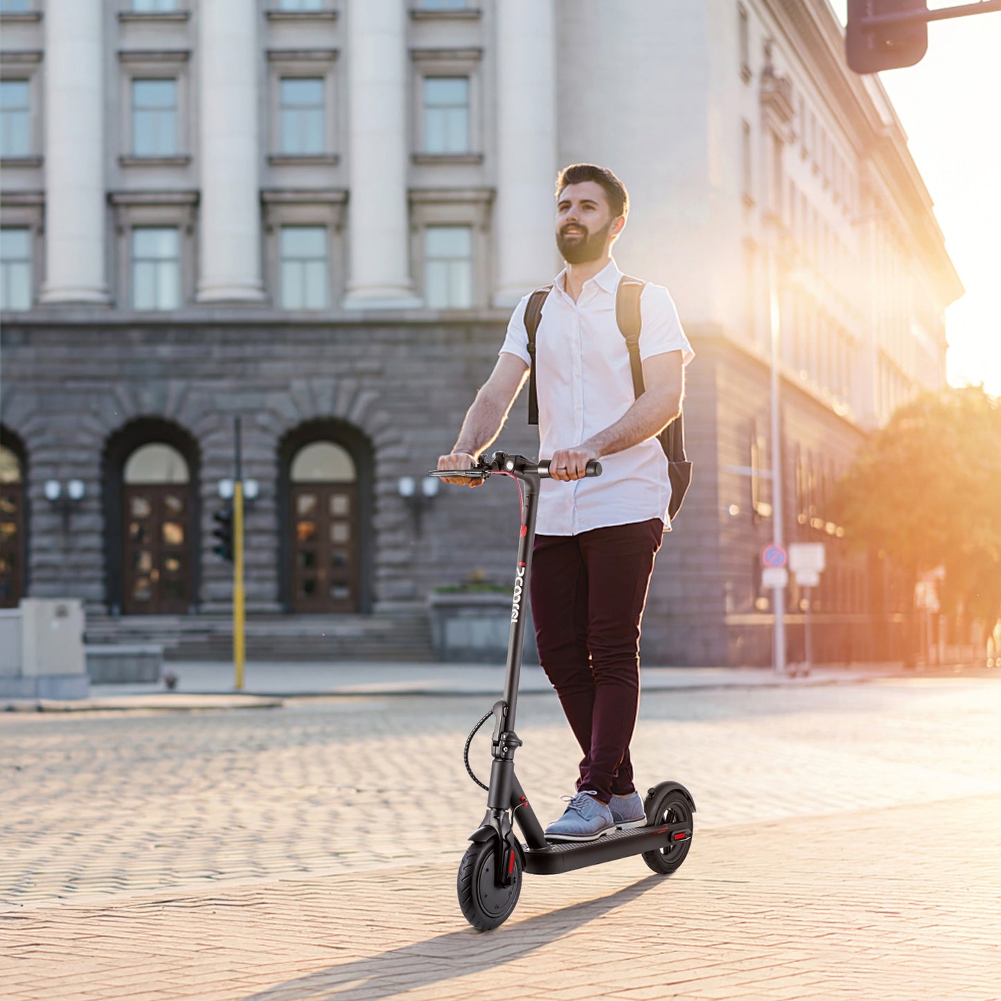 US Stock iScooter Elektroroller 18,6 Meilen pro Stunde Erwachsener EScooter 8,5 Zoll 350 W Erwachsener faltbarer Elektro-Skateboard-Roller mit App